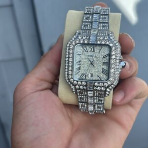 Iced out Cartier Santos replica