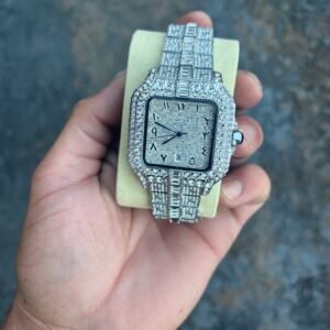 Iced out Cartier Santos replica